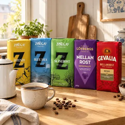 Kaffepaket från Zoégas, Löfbergs och Gevalia