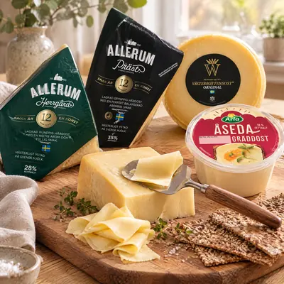 Allerum, Västerbottensost och Åseda med osthyvel